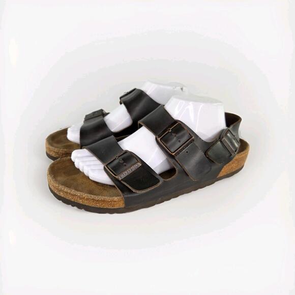Birkenstock Milano Birko-Flor US 9 Mens Oiled Leather...